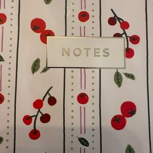 Fringe Studio Notebook Journal With Pockets- Cherries Spiral